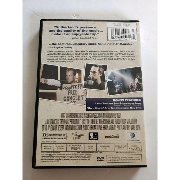 I Trust You to Kill Me (DVD, 2007) - Picture 2 of 3